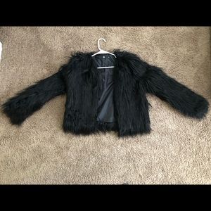 Black Faux Fur Jacket